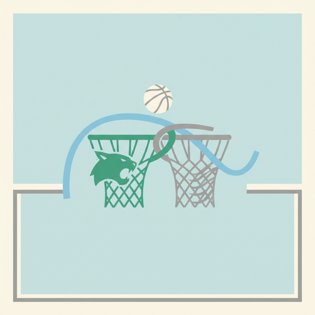 A minimalist graphic illustration with a light