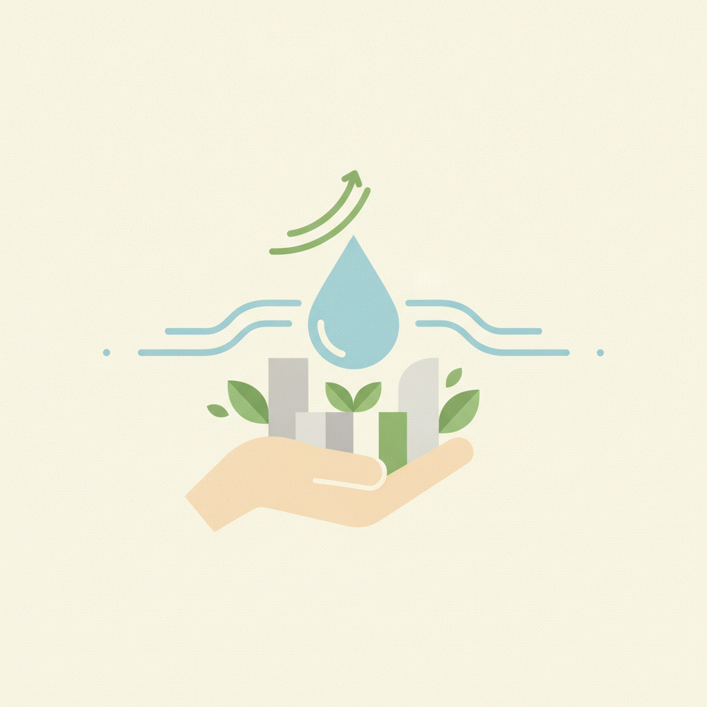 An illustration of a hand cradling