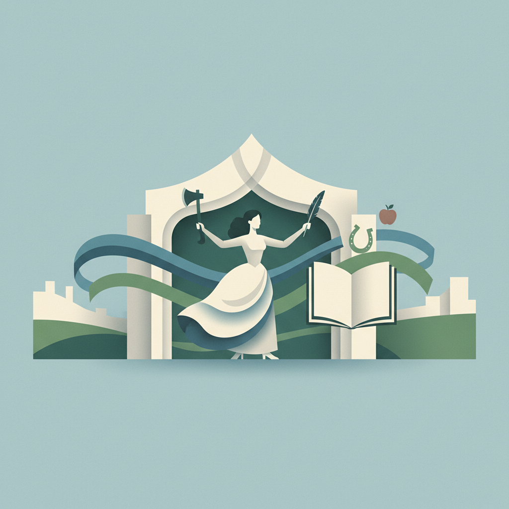 An artistic vector illustration representing