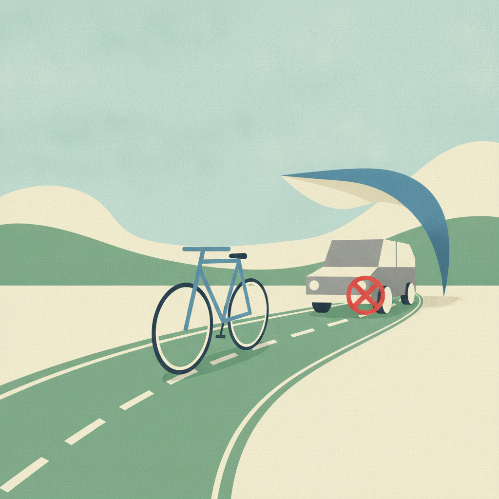 An illustration in a minimalist, muted