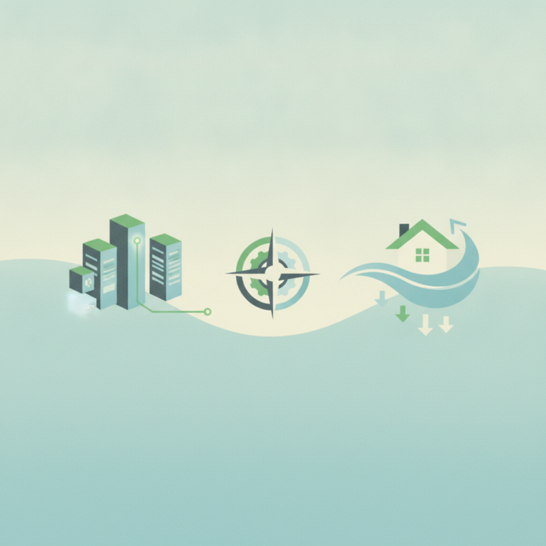 *: A simple green house icon