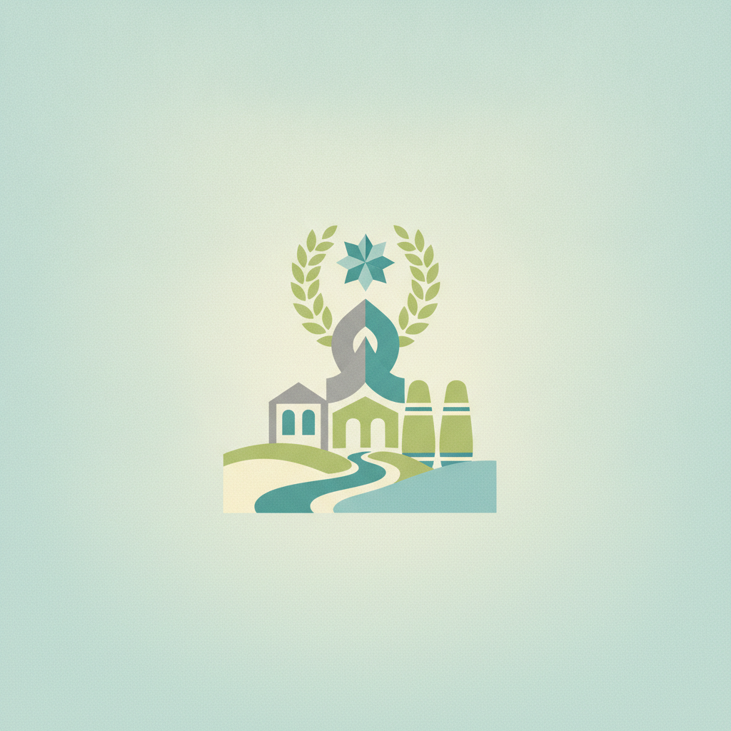 A minimalist, stylized vector