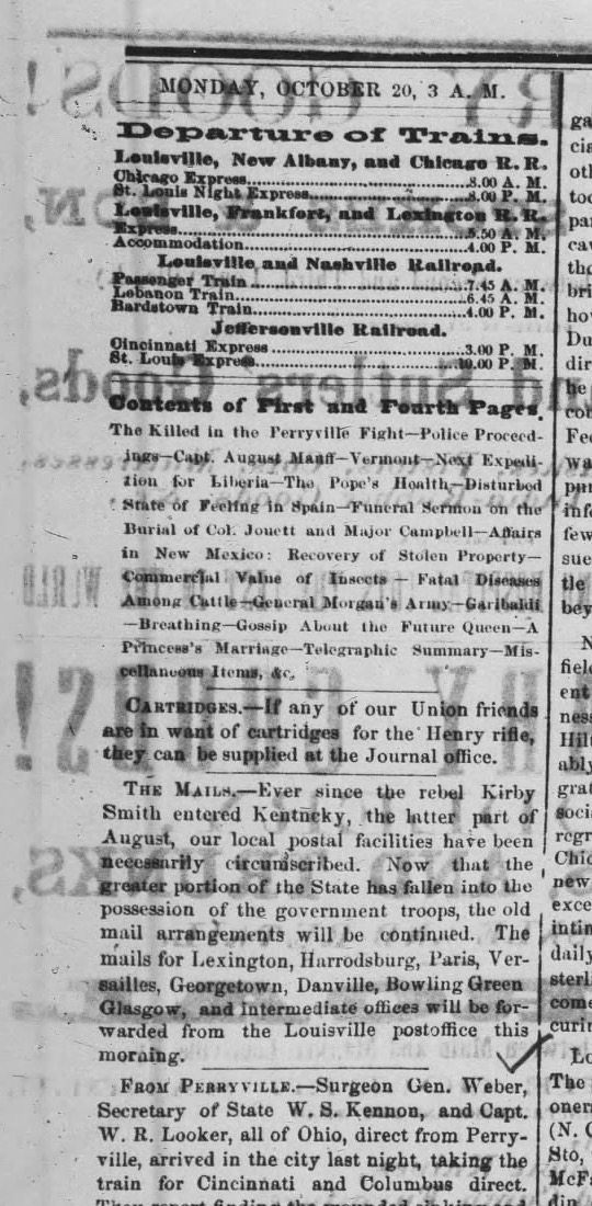 Louisville Daily Journal, Oct. 20, 1862