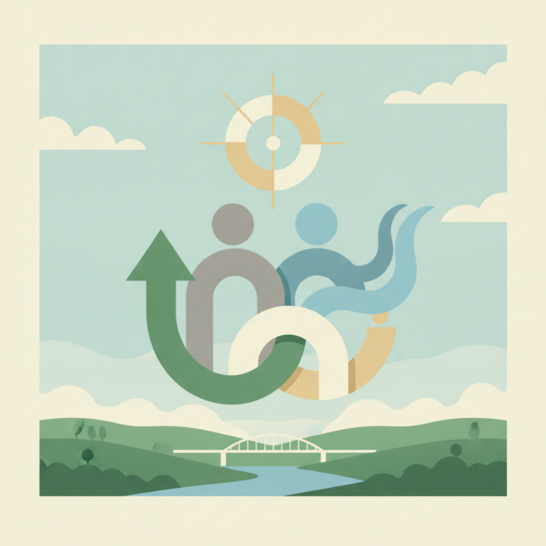 representing river/flow or leadership
