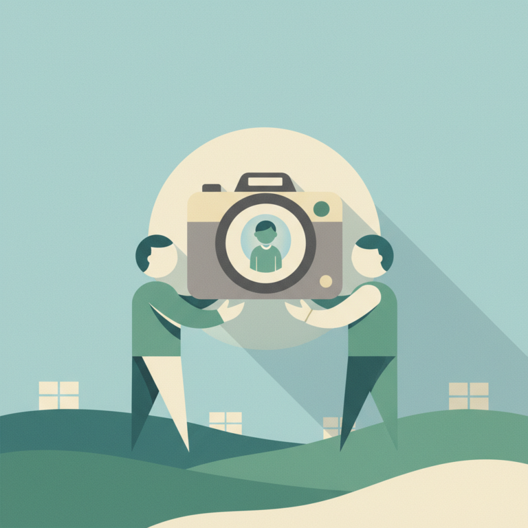 An illustration in a flat, minimalist