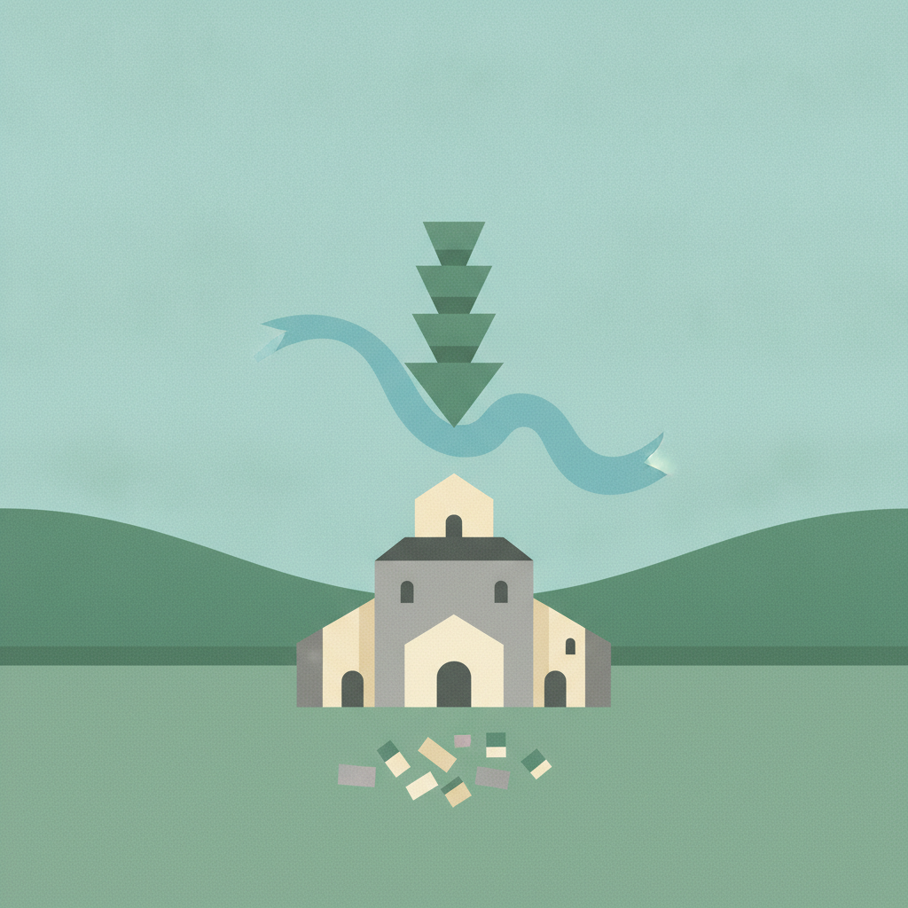 An abstract, minimalist illustration of a