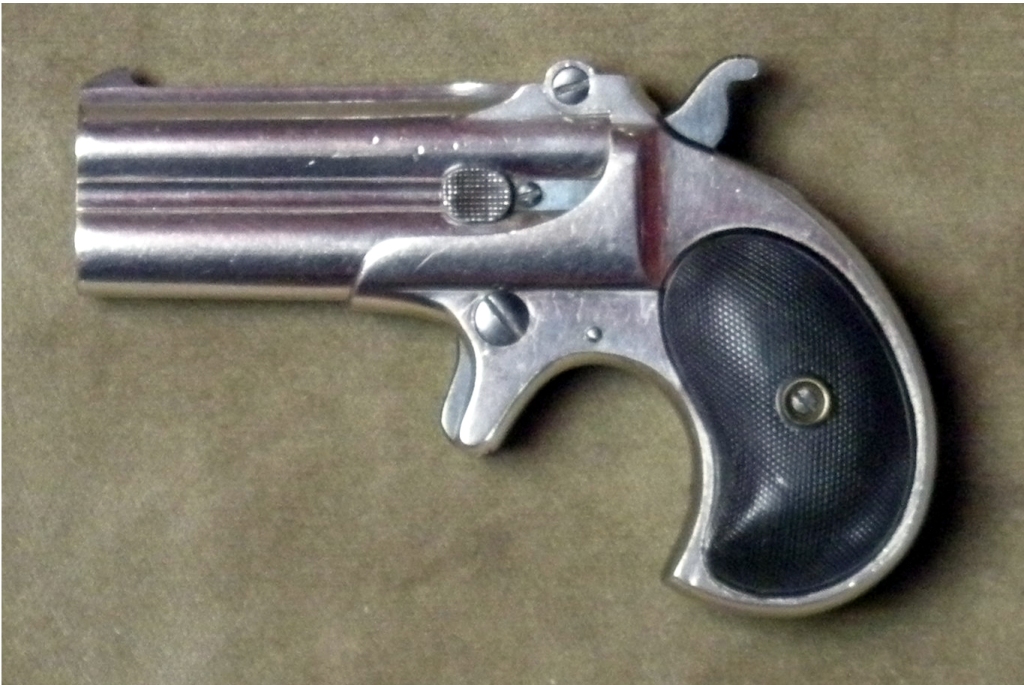 The Remington Model 95, the double-barrel pocket pistol commonly recognized as a derringer — produced nearly unchanged from 1866 to 1935.