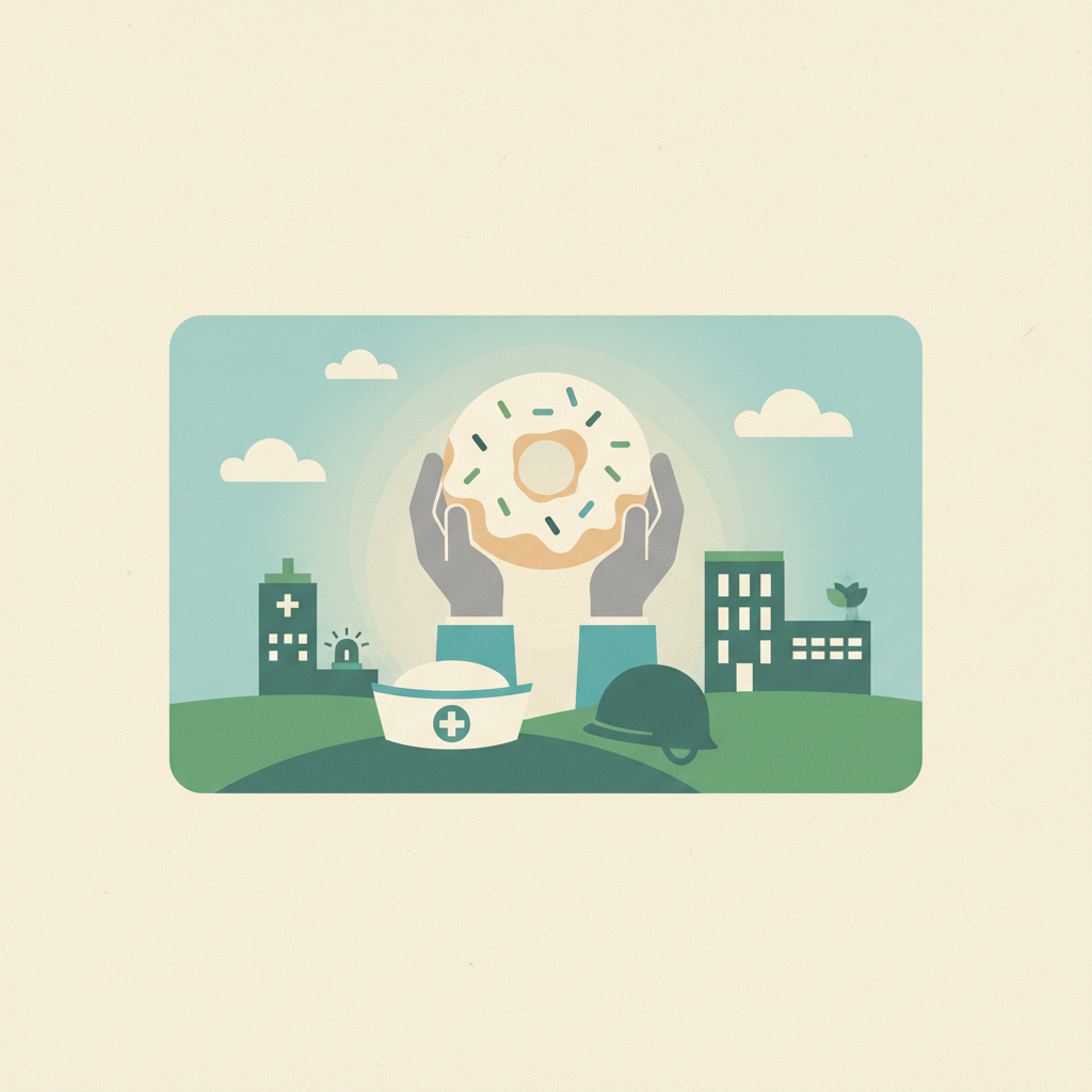 An illustration featuring two hands holding