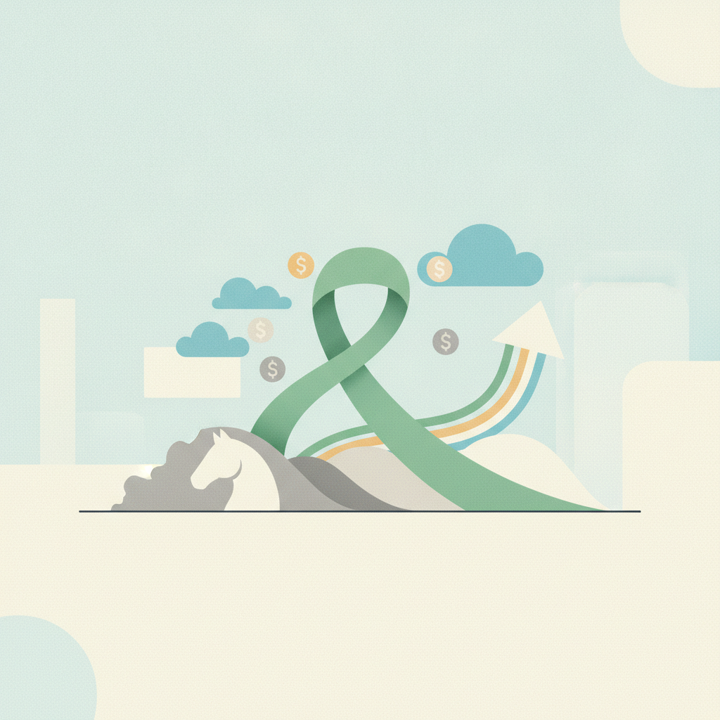 `) or a ribbon symbol representing awareness