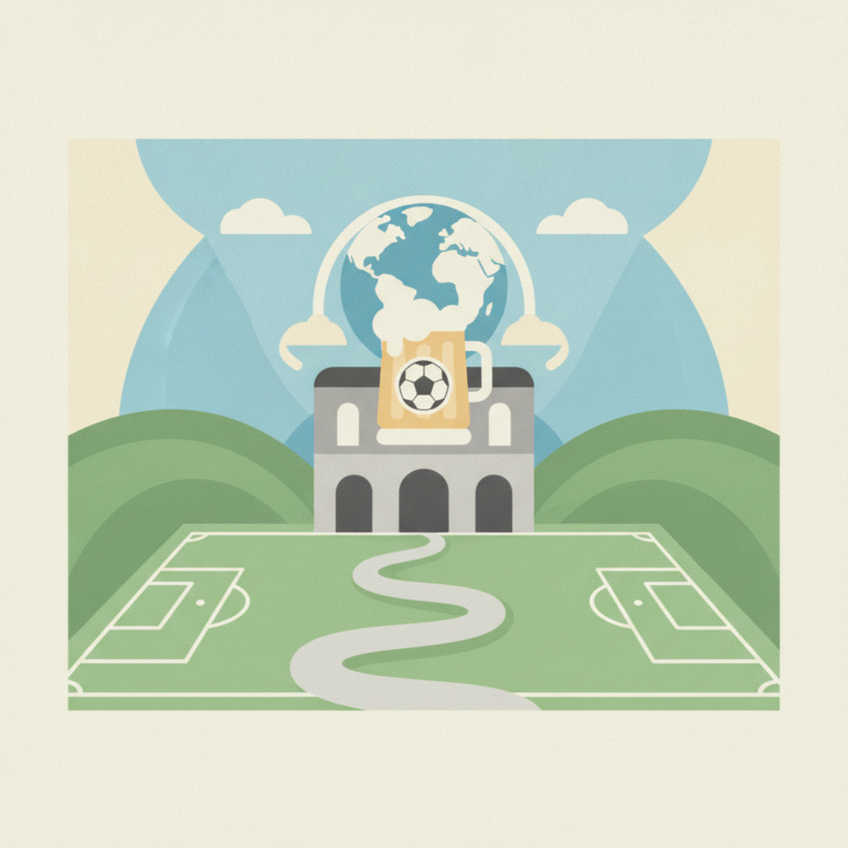 An illustration featuring a grey stone building with