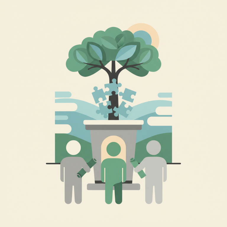 An illustration depicting accountability reform