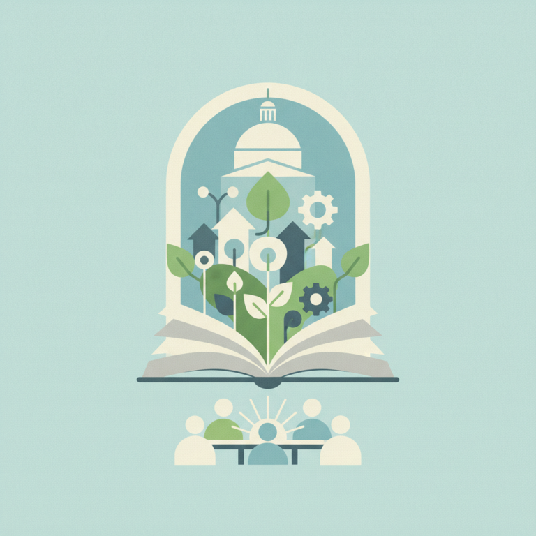 An illustration of an open book