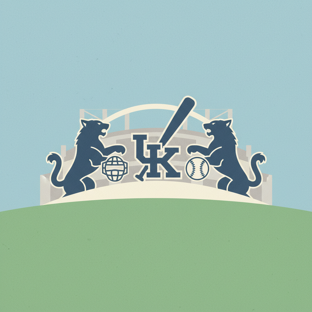 An illustration of two stylized blue