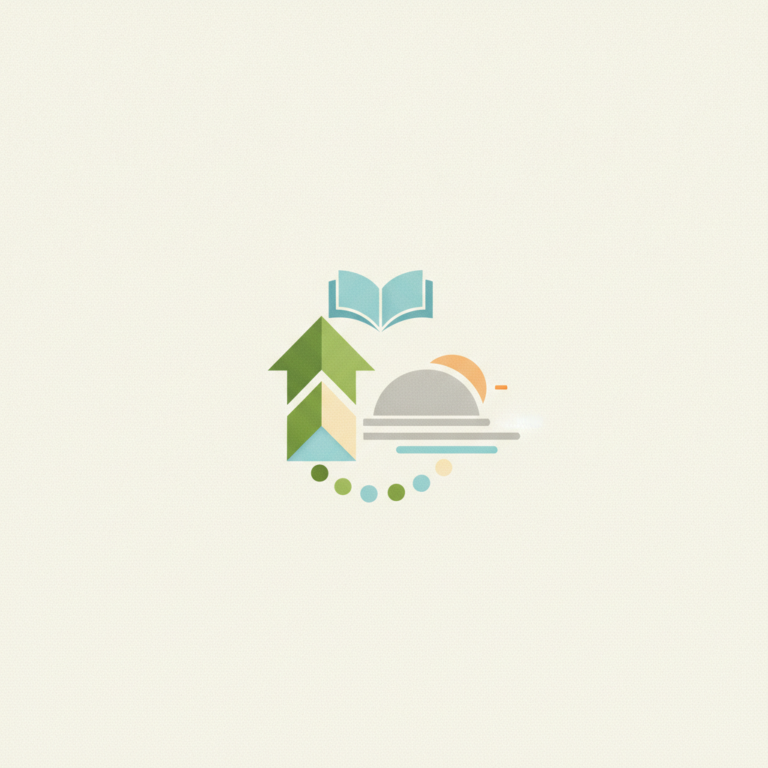 An abstract, geometric illustration in a