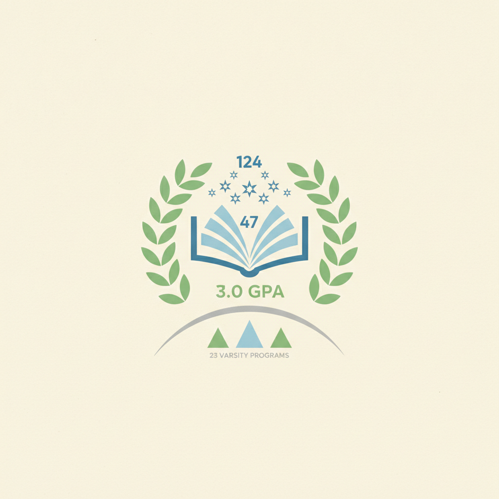 An infographic graphic featuring an open blue book