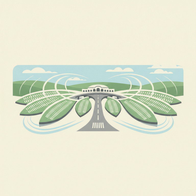 An artistic, stylized vector
