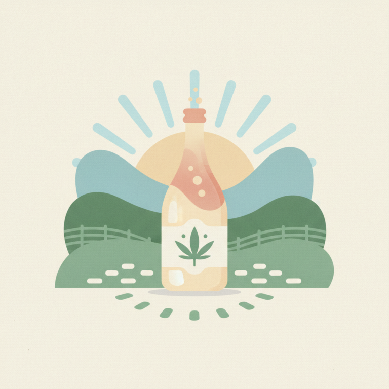 An illustration of a cannabis
