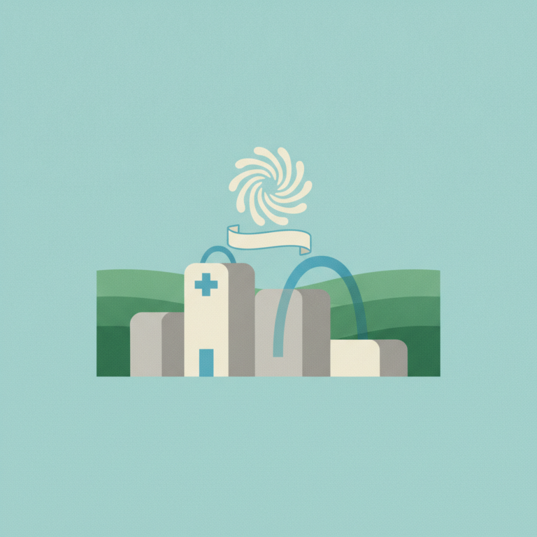 cross symbol above a blue