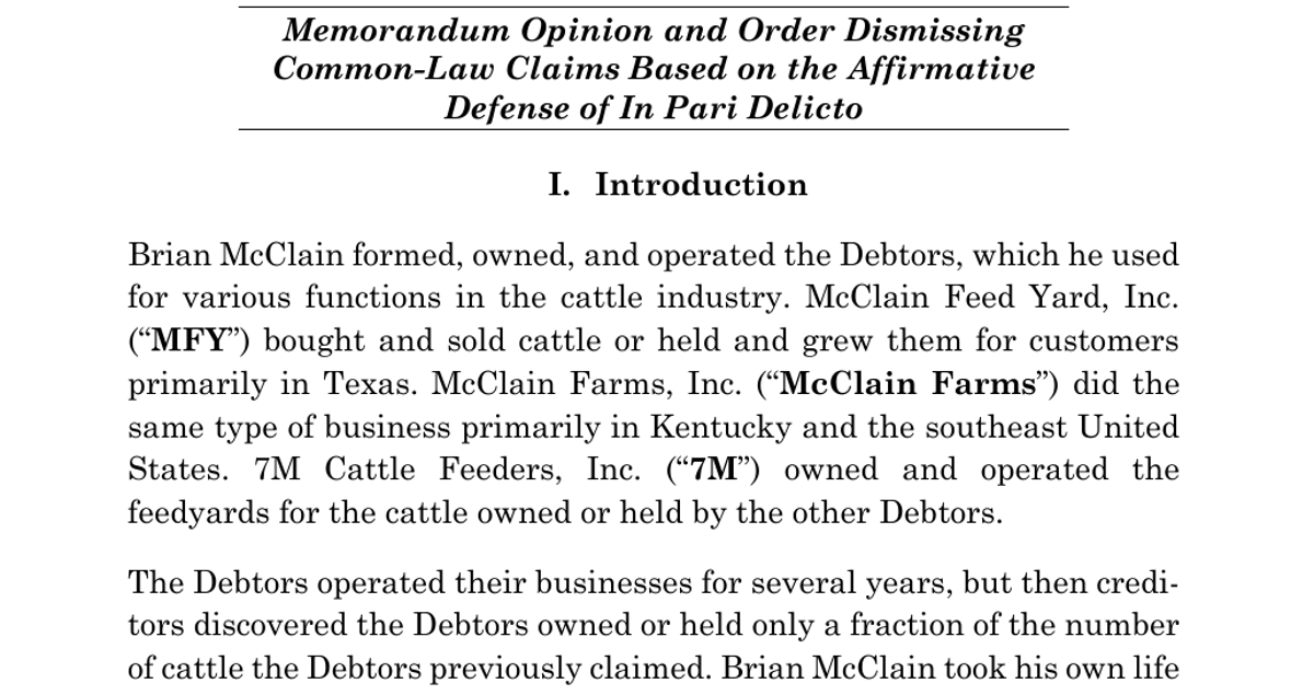 The Ghost Cattle Banks Are Winning — Because the Con Man Ran the Companies