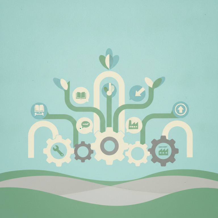 An abstract illustration representing career
