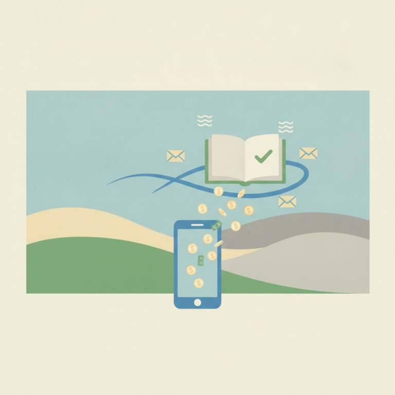 An illustration representing digital school fee payments,