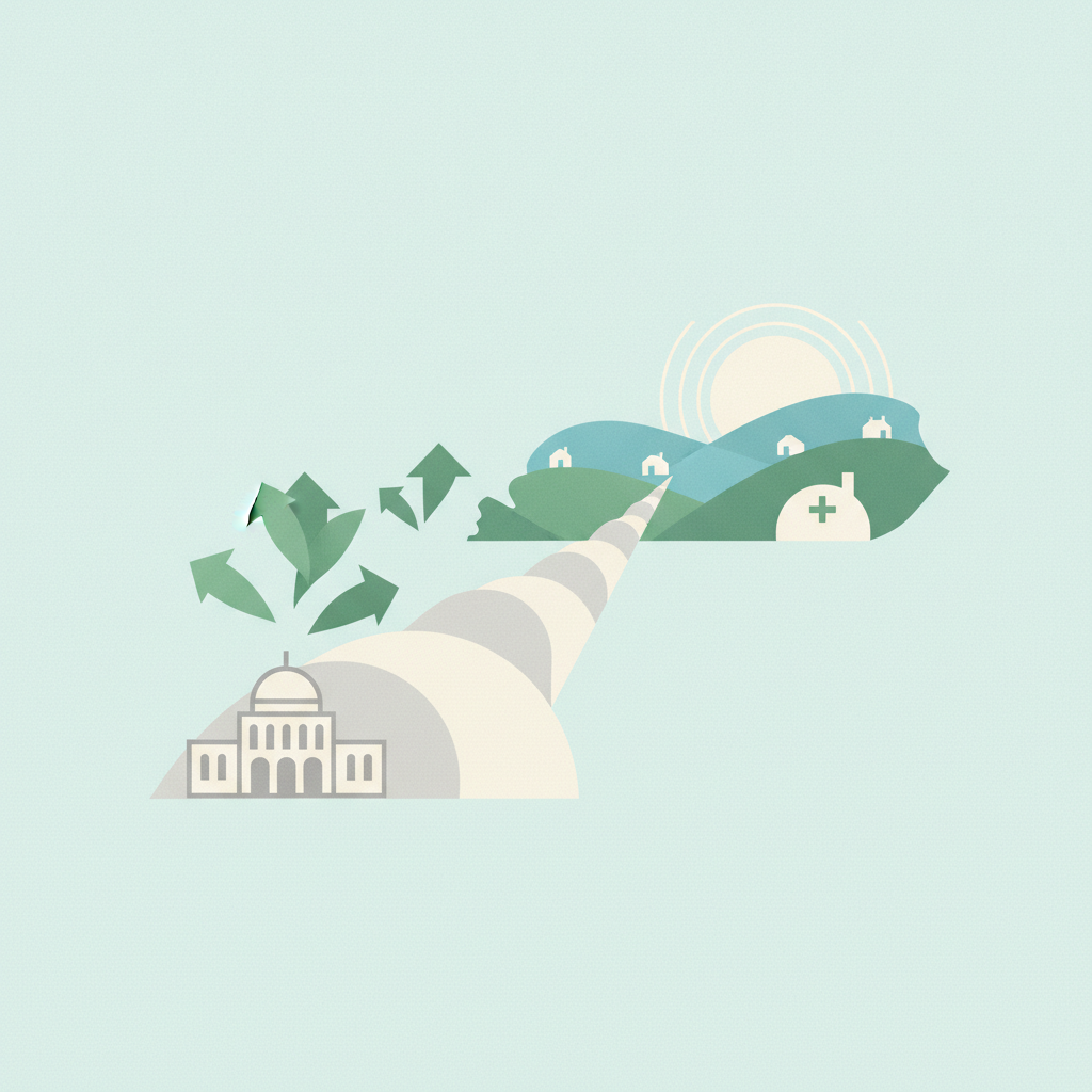 Illustration depicting a path