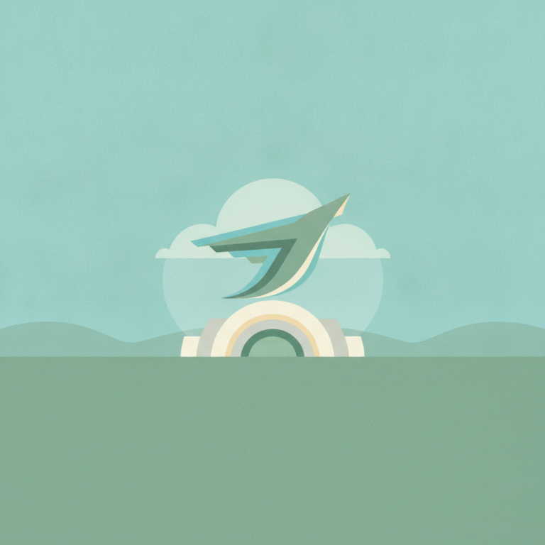 A minimalist, flat-