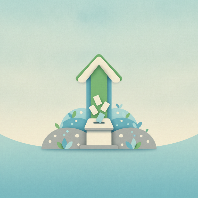 An illustration of a ballot box