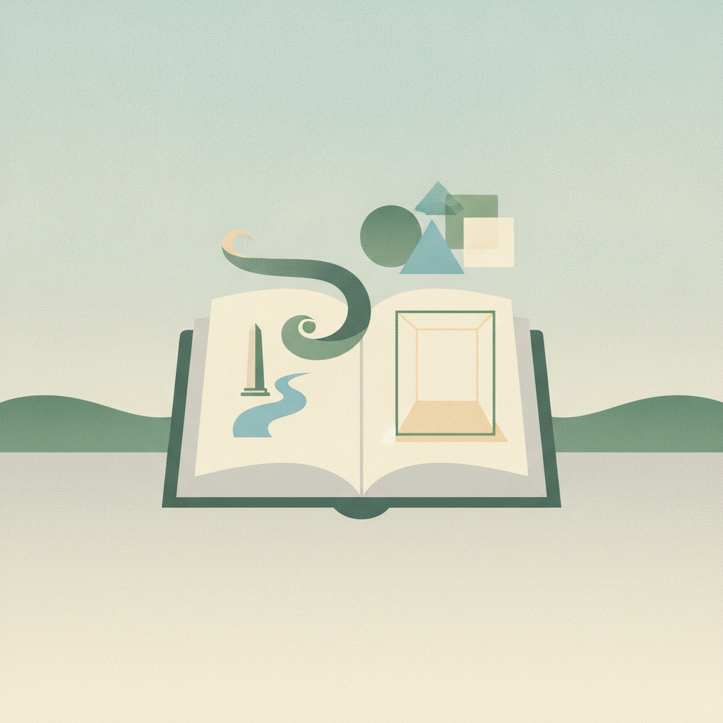 An illustration of an open book set