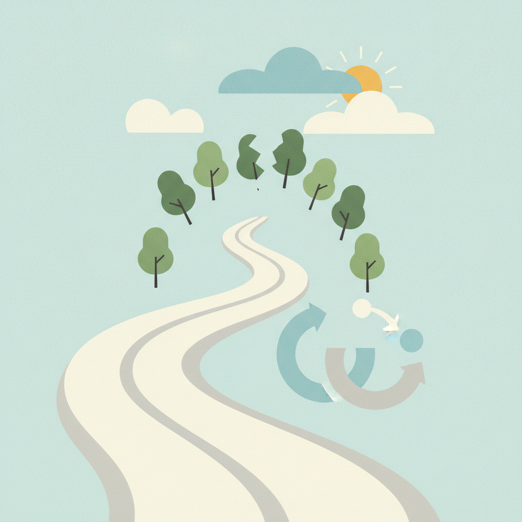 An illustration of a winding