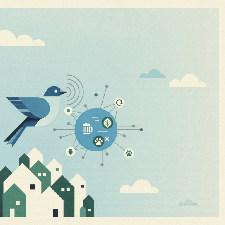An illustration in a flat, minimalist style