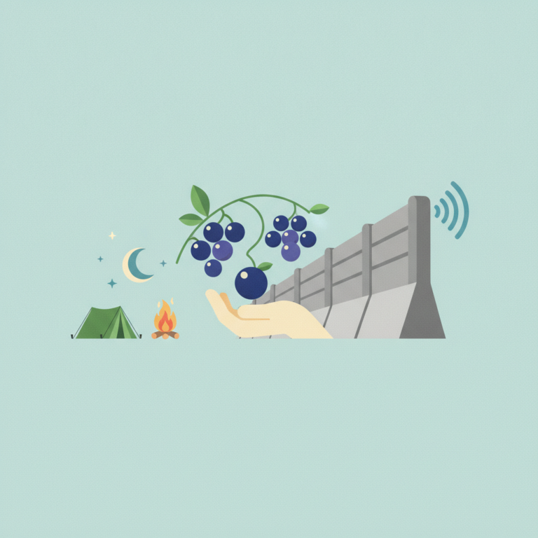 An illustration on a pale blue