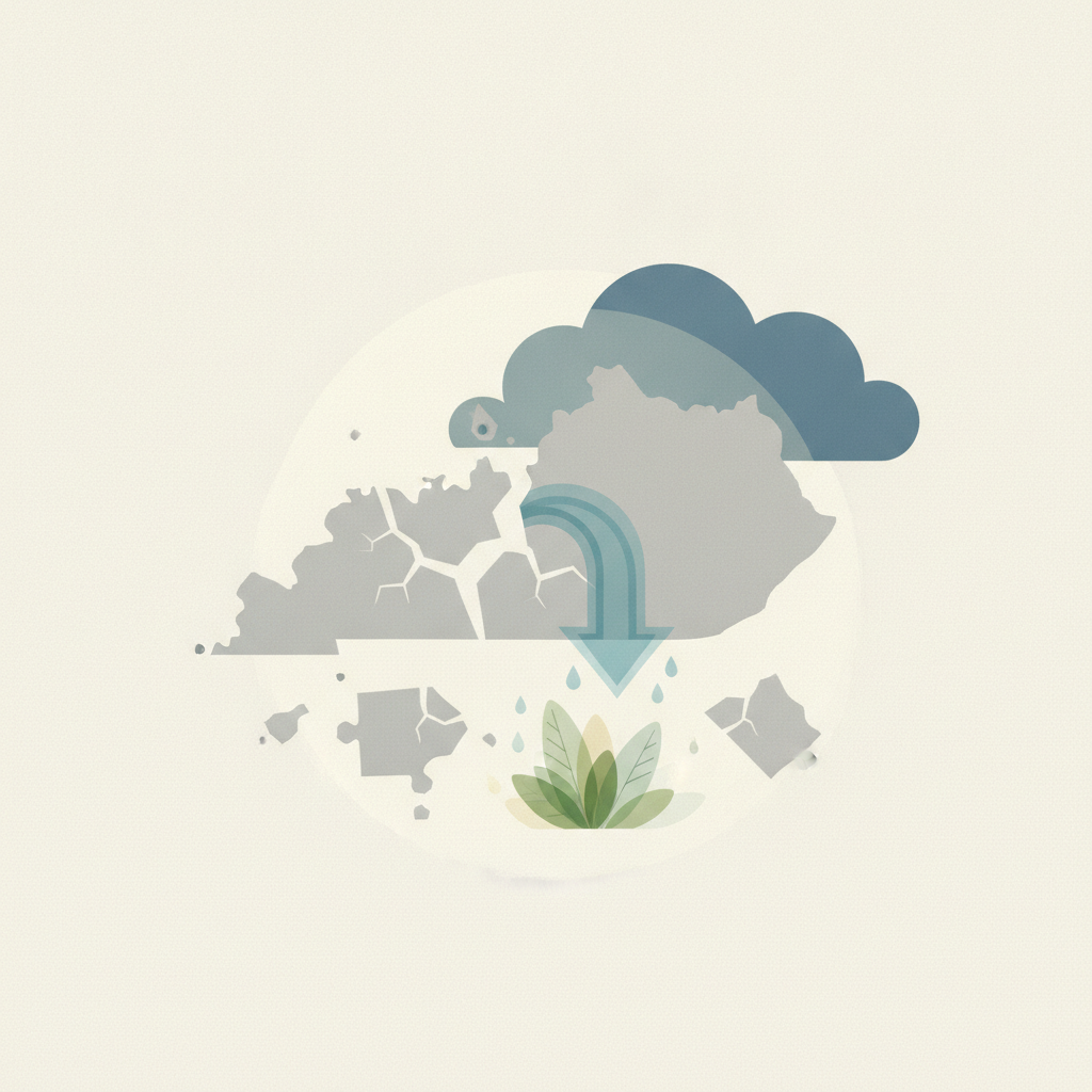 An illustration on a light background showing a