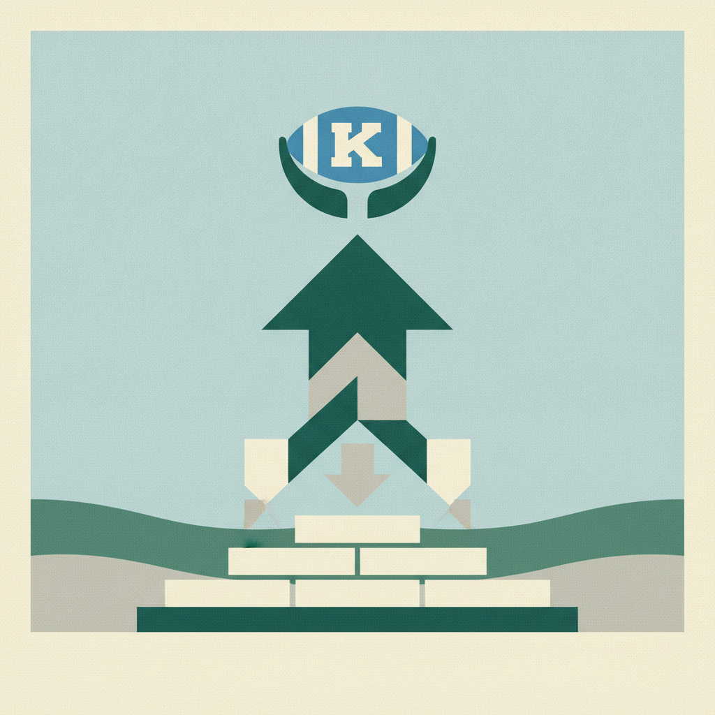 A stylized graphic