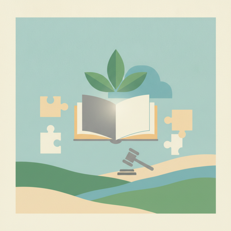 An illustration in soft, muted