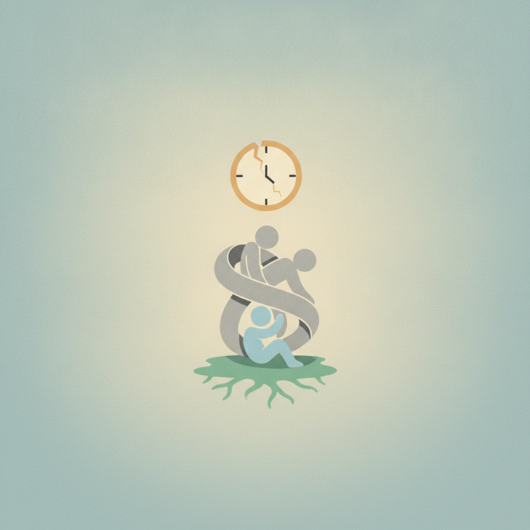 An minimalist illustration on a light blue