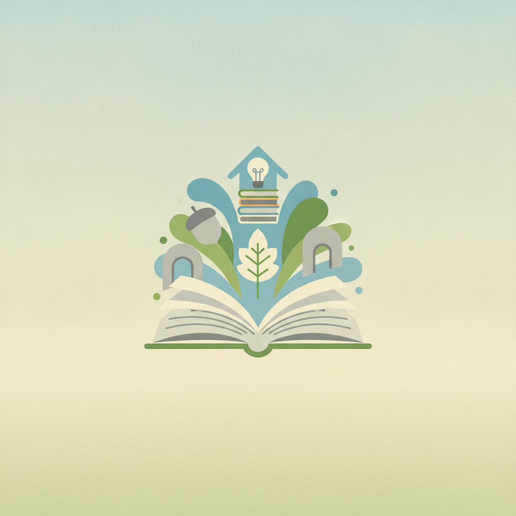 perhaps stylized academic gates, bridges,