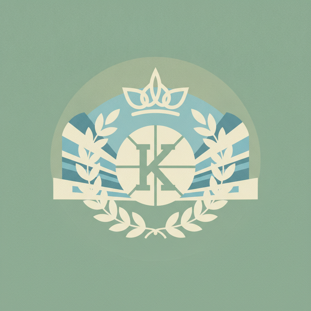 Background of emblem: Rays radiating outward in
