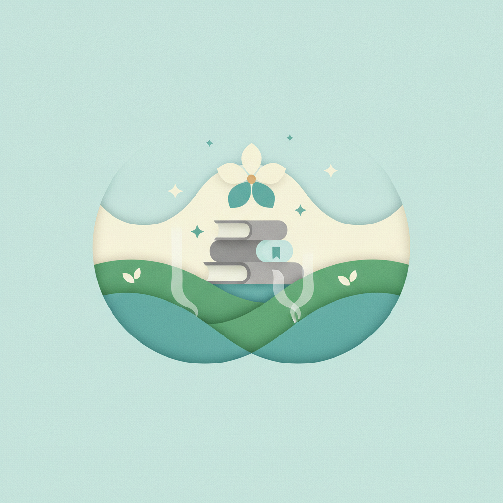 An elegant vector illustration in a paper