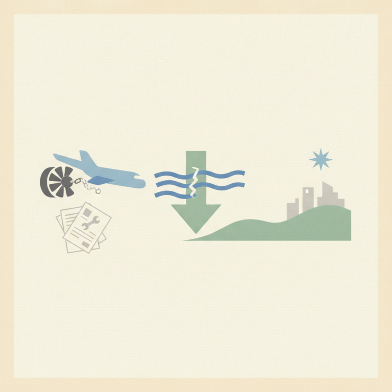 An illustration depicting the sequence of events