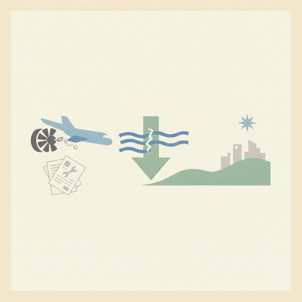 An illustration depicting the sequence of events