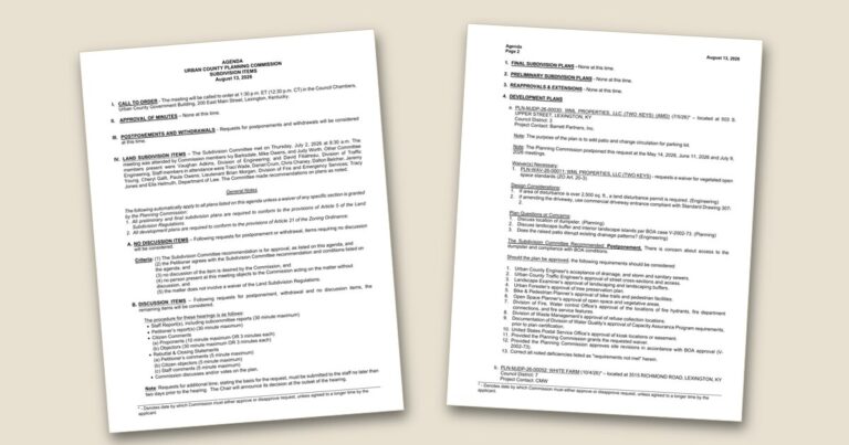 Two pages of a printed