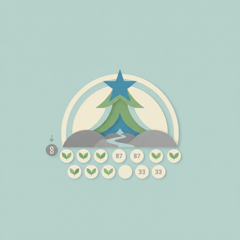 A minimalist, paper-cut style graphic