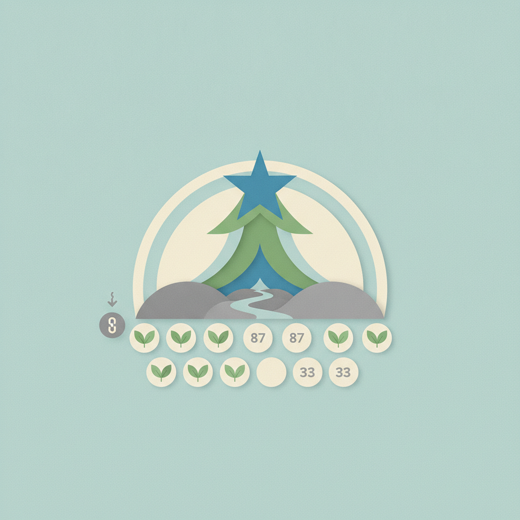 A minimalist, paper-cut style graphic