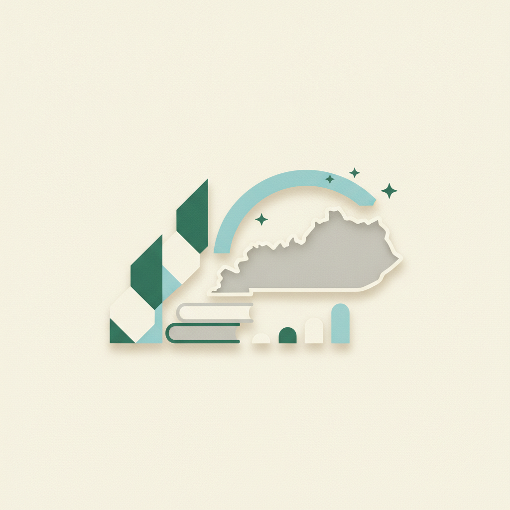 An graphic illustration featuring