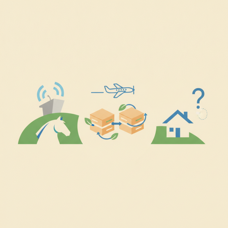 An illustration featuring three groups of