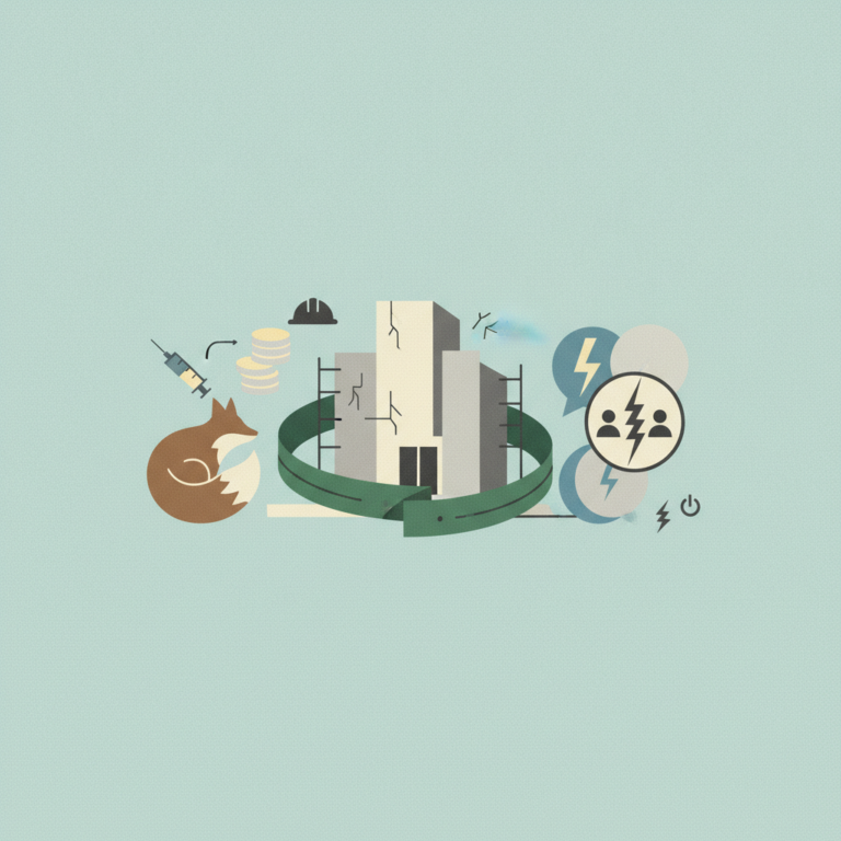 An illustration against a light