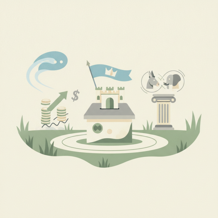 , flying a light blue flag with