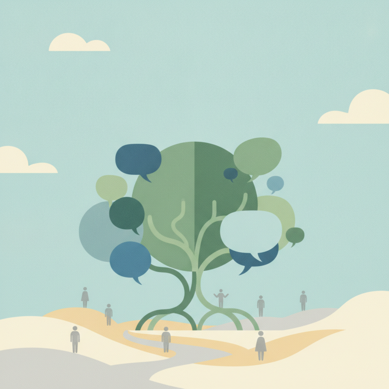 A stylized flat illustration of a