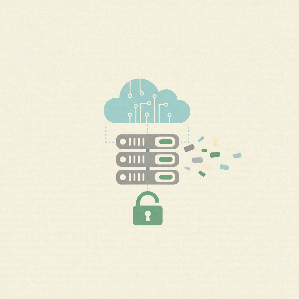 An illustration of a cloud computing network with